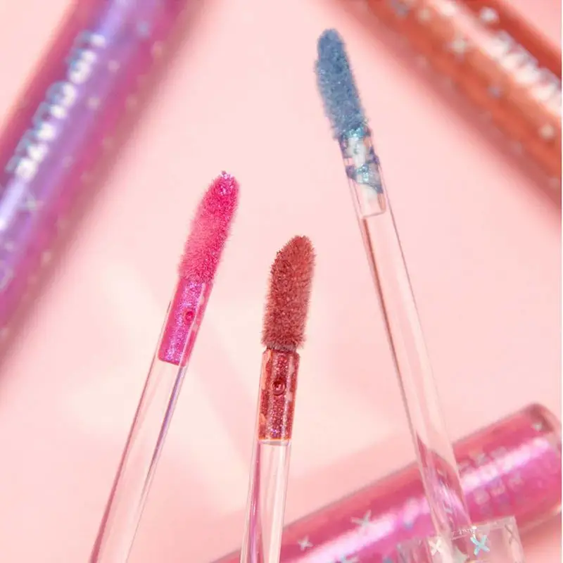 Glitter Liquid Lipsticks 9 Pcs Lip Gloss Set Glitter Liquid Lipstick Shining Lipgloss Long Lasting Waterproof Sparkly Charming