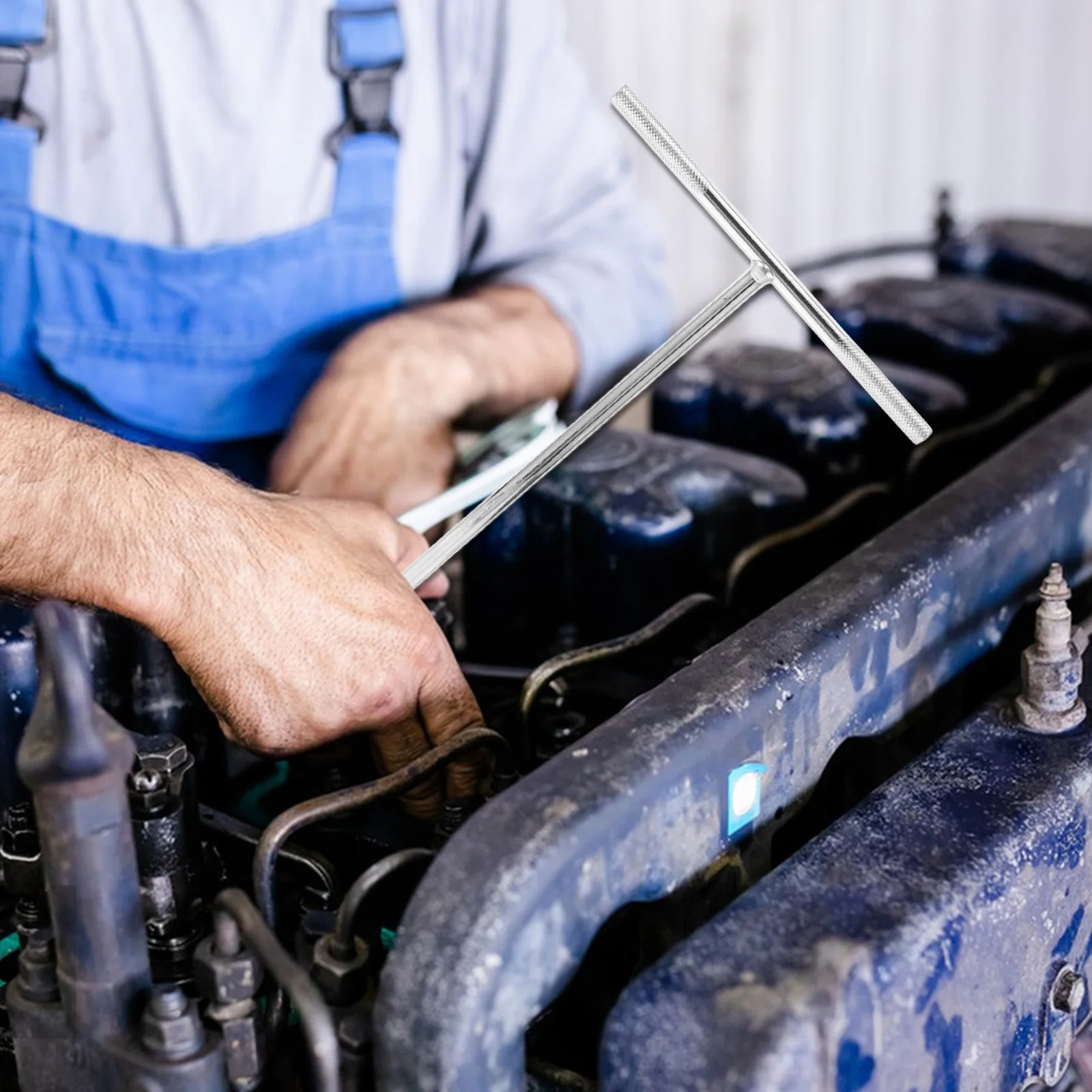 

T-Handle 19Mm T-Shaped Socket Wrench For Car Repair Durable Metal Hand Tool Multi-Purpose Mechanic Repairing Wrench Portable