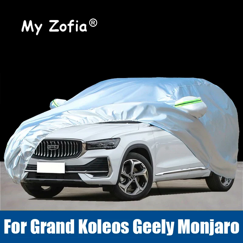 

Для Grand Koleos Geely Monjaro KX11 2024 2025 2026 Полные автомобильные чехлы с защитой от УФ-лучей, дождя, снега и пыли, ткань Оксфорд, аксессуары