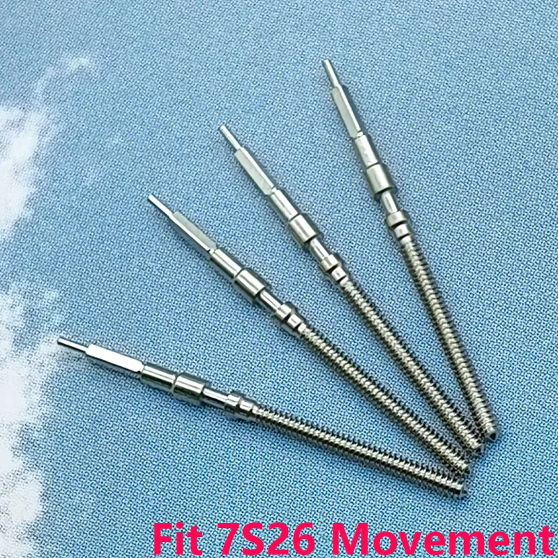 

2/4pcs 7S26 Watch Crown Stem Spare Parts Fits 7S26 Movement Watch Replacement Watch Crown Stem Parts