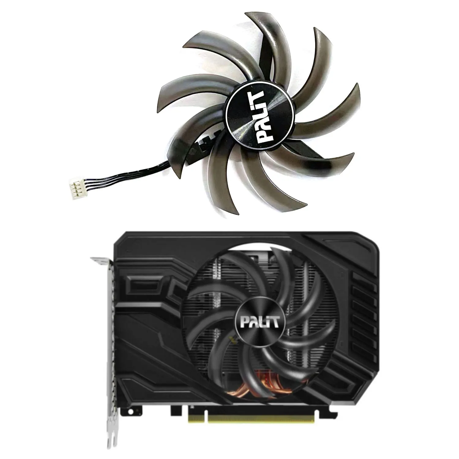 Original 95MM 4PIN TH1012S2H-PAA01 GTX1660 StormX OC GPU fan suitable for PALIT GTX 1660 Ti 1660 SUPER 1660 1650 StormX OC