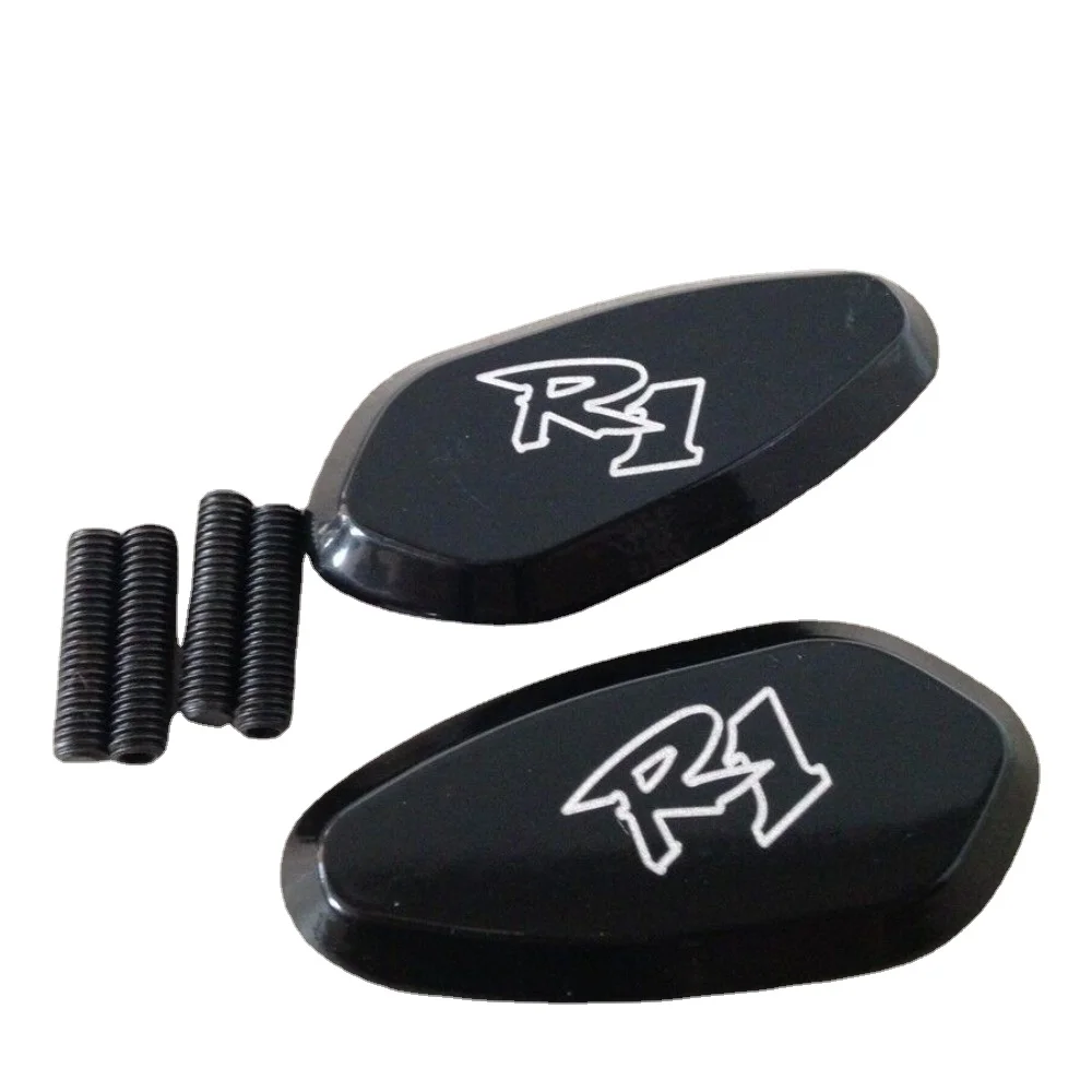 

LED Signal Mirror Block Off Base Plates For 1998-2014 Yamaha R1 YZF-R1 Aftermarket Motorcycle Parts