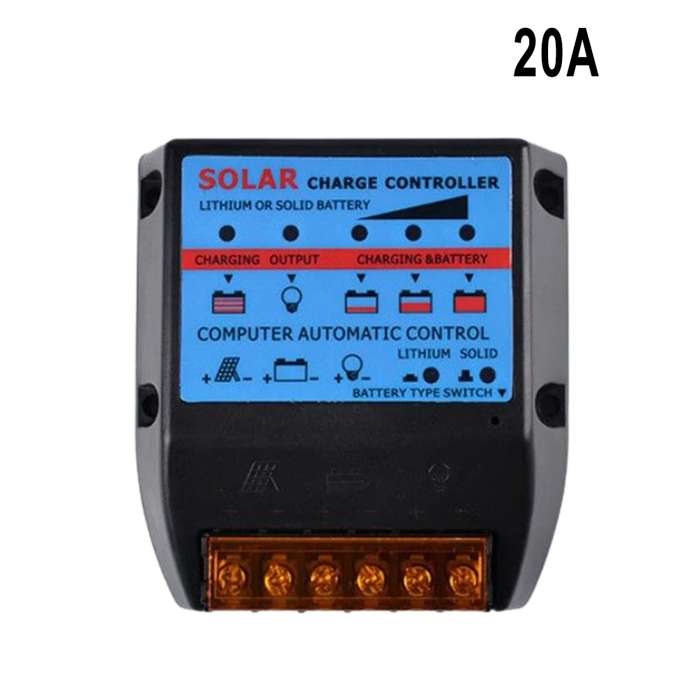 Solar Charge Controller PWM 12V/24V Solar Panel Battery Photovoltaic Charger Regulator 10A/ 20A/ 30A /40A /50A