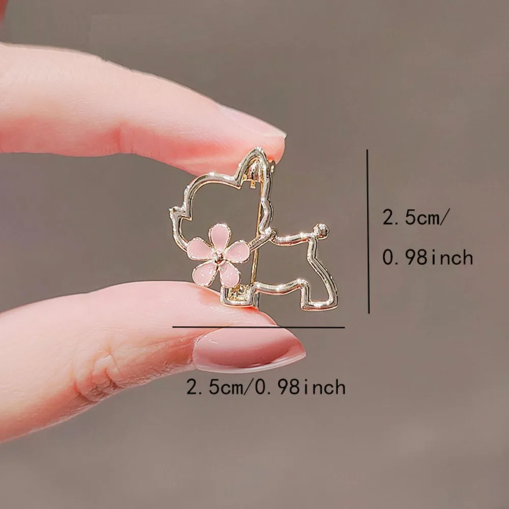 Fashion Crystal Brooches for Women Anti-glare Flower Animal Bow Lapel Pins Alloy Fixed Sweater Clothing Accessories