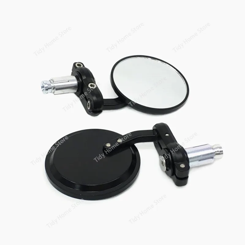 

Motorcycle Modified Rearview Mirror, Electric Vehicle Rearview Mirror, All-aluminum Handle Mirror, Small Round Mirror