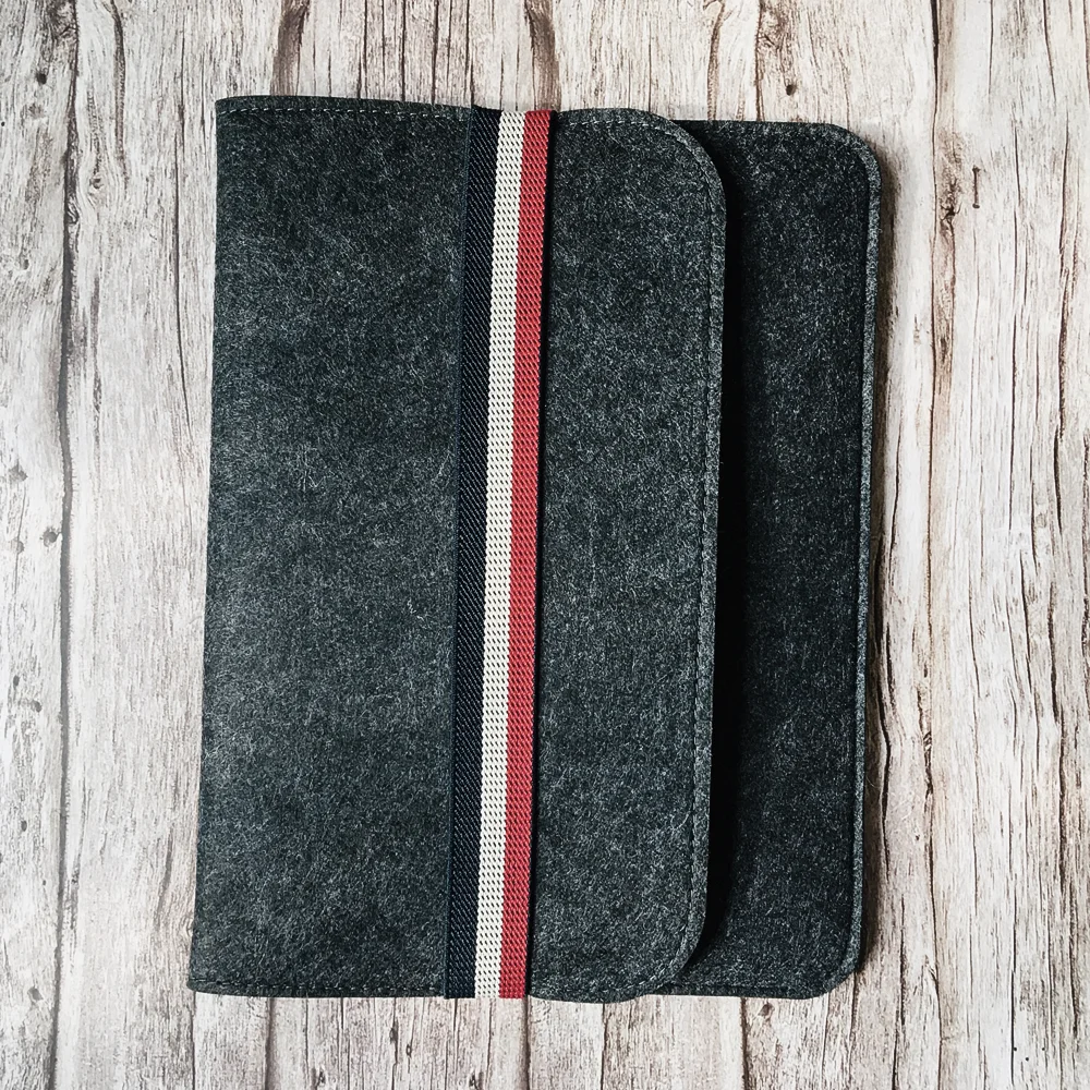 Tablethoes voor iPad Pro 13 2024 M4 Stand Cover Wolvilt Tablet Sleeve Tas Computer Notebook Cover voor iPad Pro 11 2024 M4 Cove