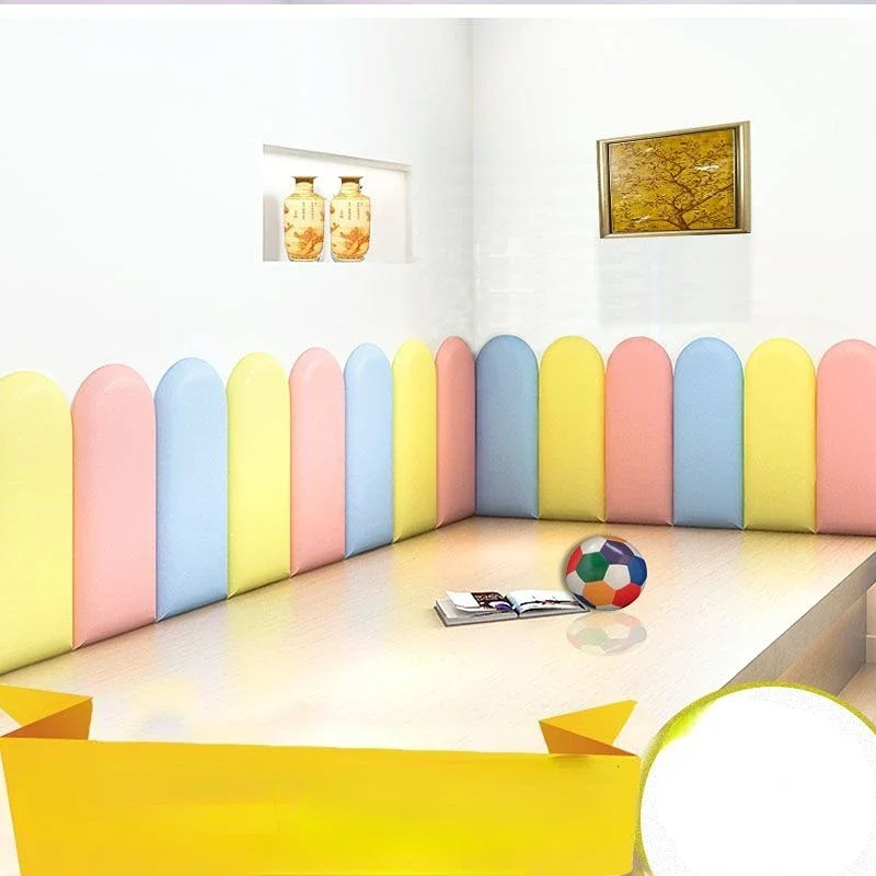 Nordic Baby Anti-collision Wall Fence Sofa Around Tatami Bed Head Against Back Cushion Modern Simple Wall Self-adhesive Pillow