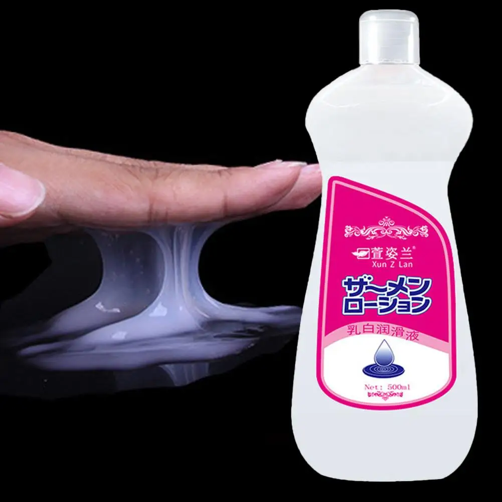 500 مل زيوت التشحيم اللزجة، زيت تشحيم الحليب الأبيض المهبل الشرجي، سلع مواد التشحيم القابلة للذوبان #4