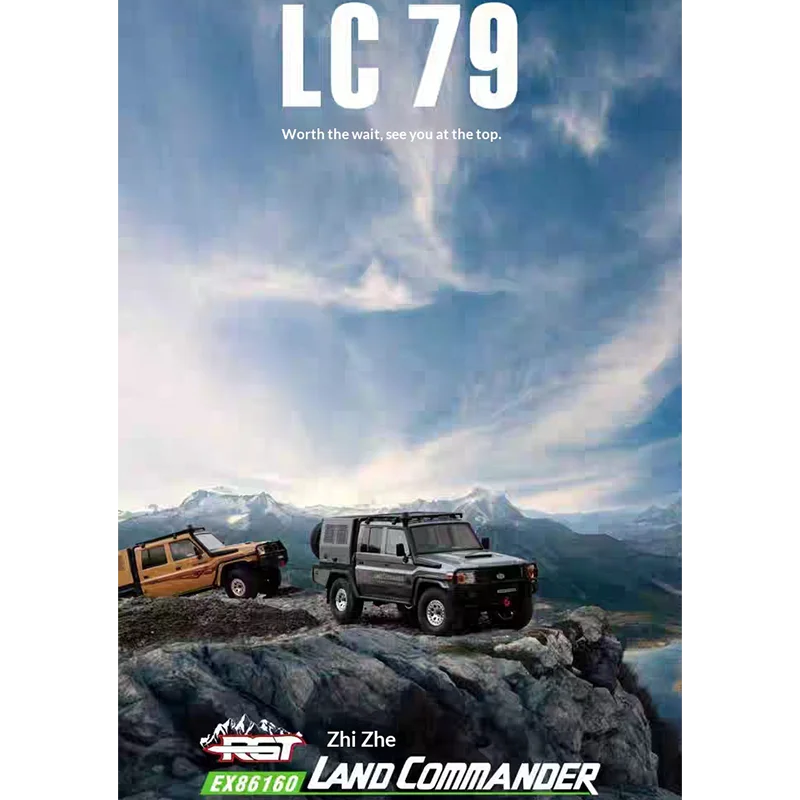 

Открытый внедорожный RGT EX86160 1:10 LC79 Commander с дистанционным управлением, электрическая имитация скалолазания, внедорожная радиоуправляемая модель автомобиля