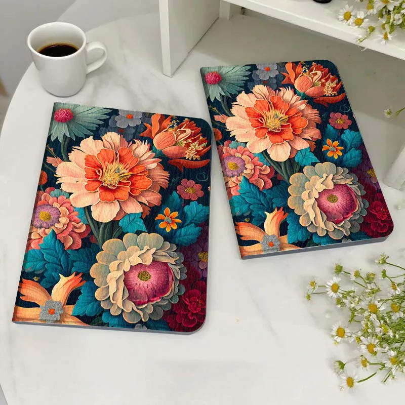 

Яркий цветочный чехол на темном фоне для планшетов Honor MagicPad MatePad M5 8 9 2 3 10 12 X V7 V8 X8 X9 V9 GT X9a GT2 S Air Pro