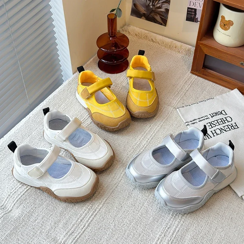 

Children Running Shoes Comfortable Soft Sole Kids Casual Shoes Non-slip Trendy 2025 New Fashion Students Tennis Shoes Ins Trendy