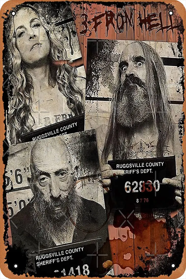 Metal Sign - 3 from Hell - Rob Zombie Tin Poster 12 X 8 Inches