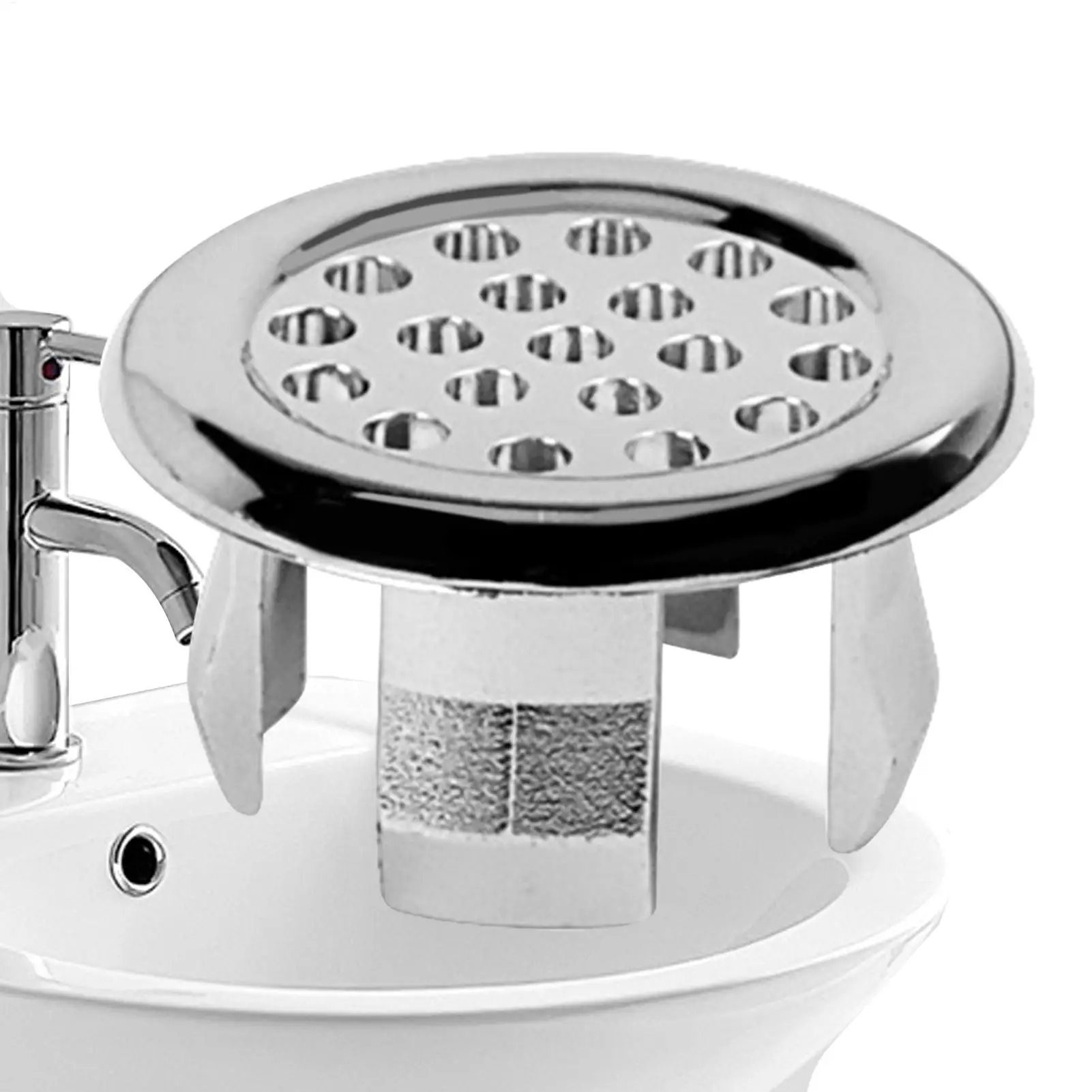 

Bathroom Sink Overflow Trim Ring Basin Sink Round Hole Trim 22-24mm Double Layer Vanity Sink Overflow Cap For Kitchen Sink