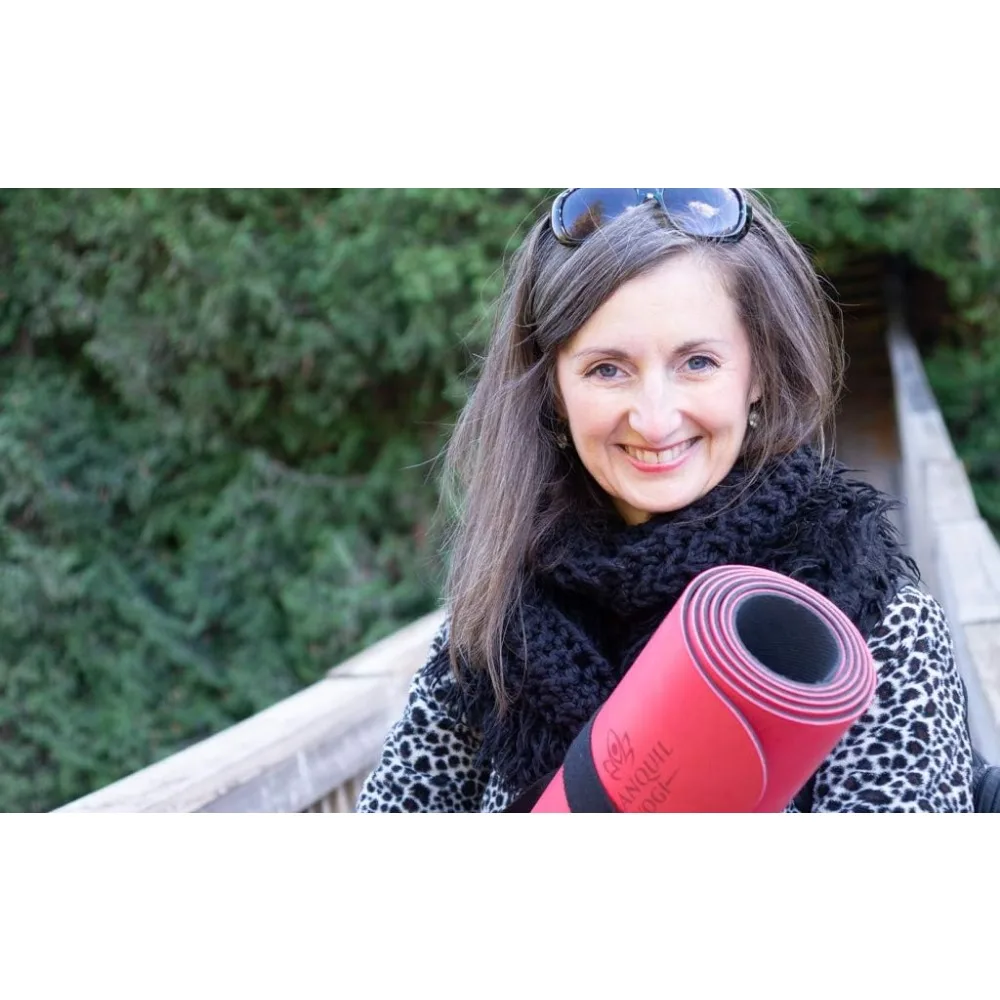 Natural Yoga and Exercise Mat - Excellent Grip and Joint Protection, Includes Carry Strap.