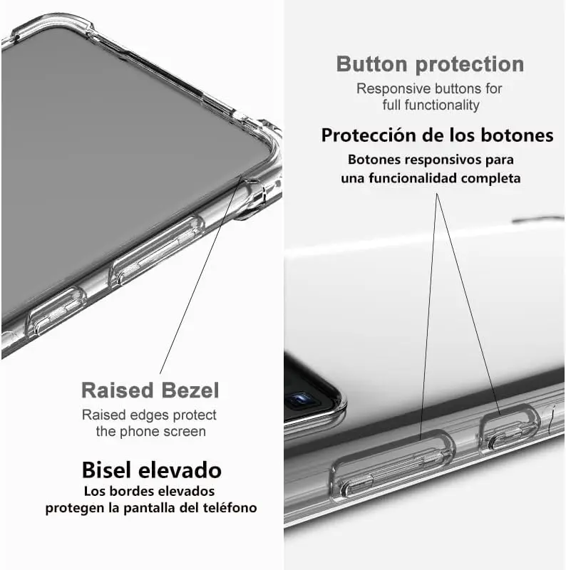 Transparent Shockproof Silicone Case For Honor 90 100 200 Pro Soft Protective Shell For Honor 50 60 70 80 SE GT Clear Back Cover