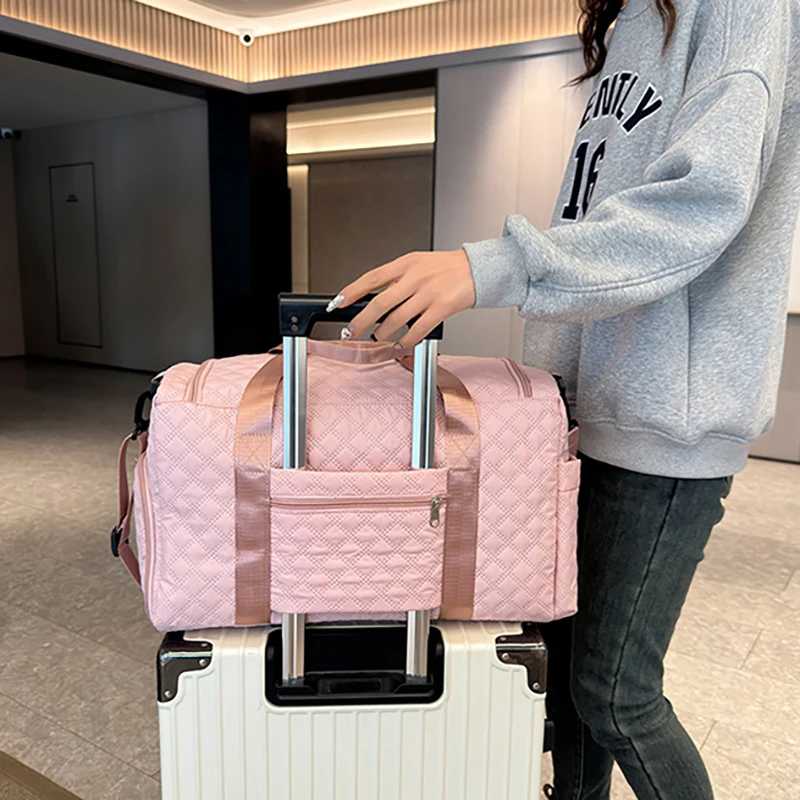 Border Minimalist Travel Bag Large Capacity Lightweight Fitness Dry Wet Separation Storage With Shoe Compartment Shoulder Bag