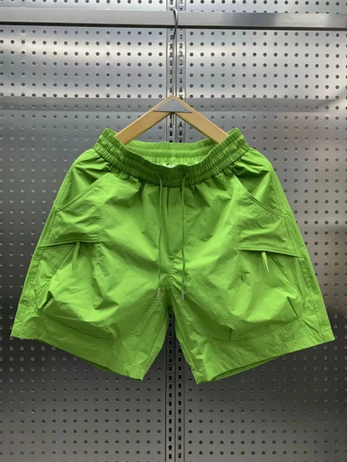 Men's Summer Thin Multi-Pocket Zipper Quick-Dry Workwear Shorts Breathable Fashionable Versatile Skin-Friendly Sporty Five-Qu...