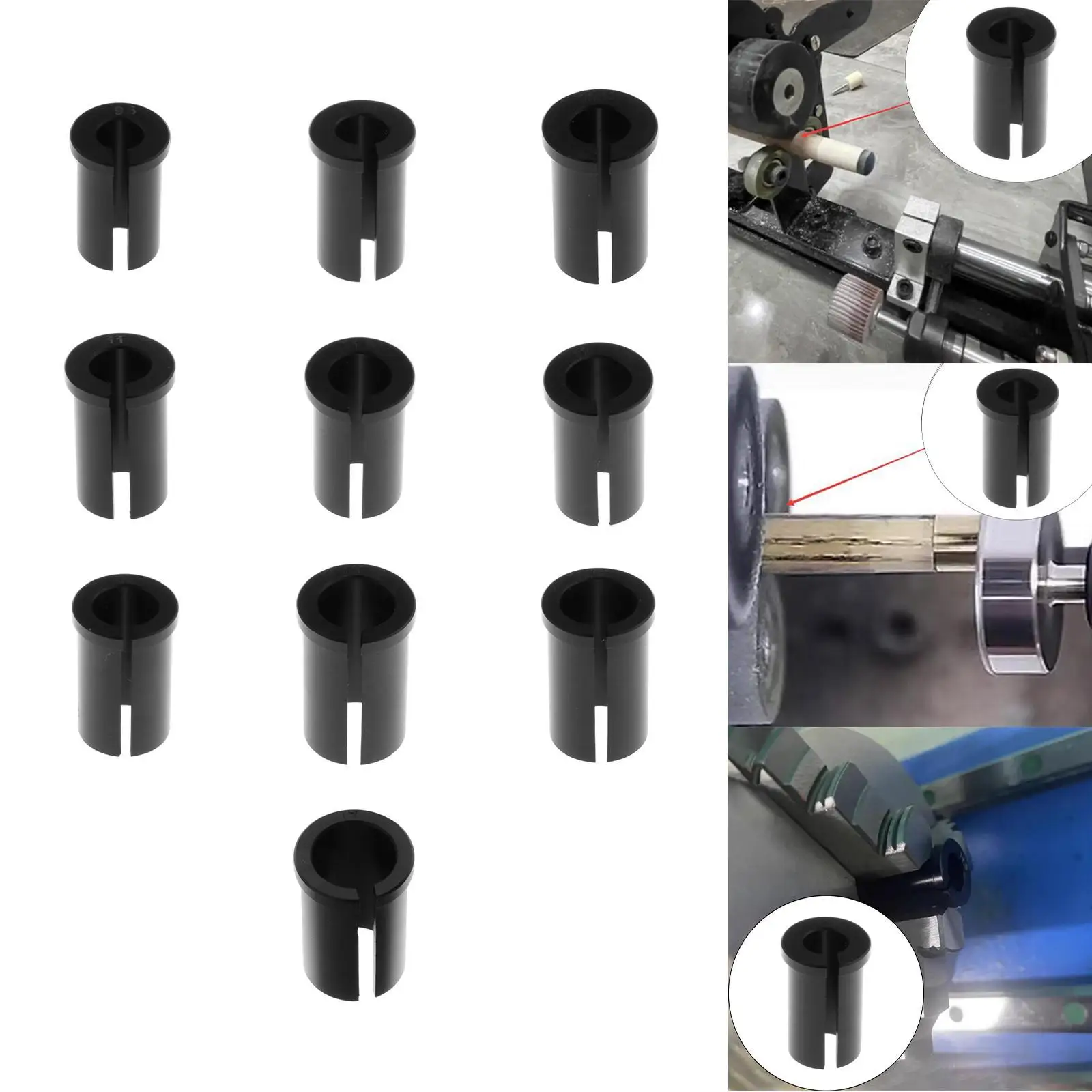Billiard Cue Repair Kit Component PVC Protective Sleeve Soft Cue Clamp Tip Guard for Stable Maintenance Work