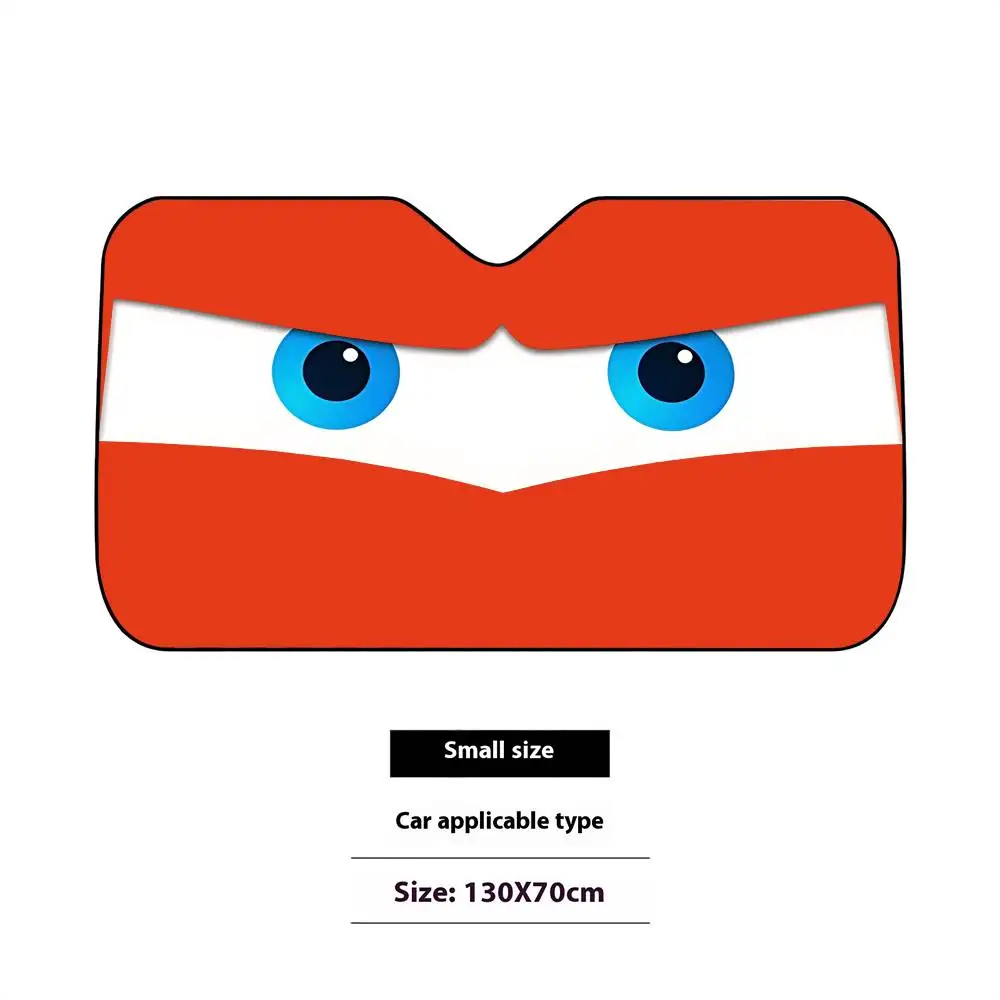 الكرتون عيون غاضبة مظلة السيارات الستائر الزجاج الأمامي نافذة أمامية قناع 70x130 سنتيمتر الشمس قناع الشمسية حماية منقوشة هدية الجدة سيارة #6