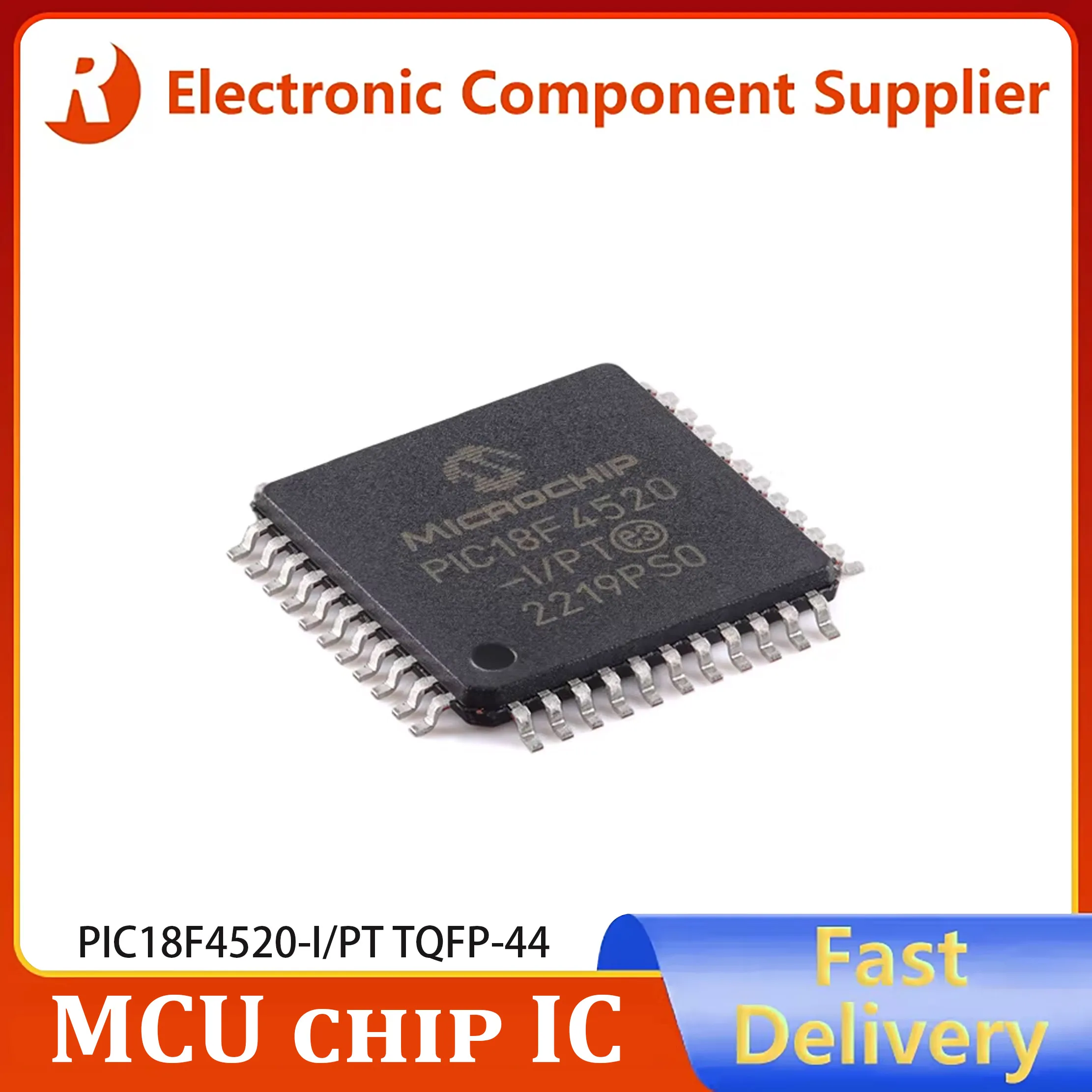 1pcs Genuine PIC18F4520-I/PT TQFP-44 44-pin Flash microcontroller chip