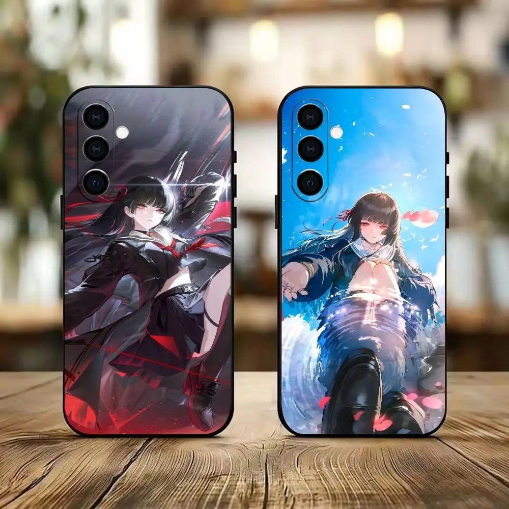 

Game -WW- Wuthering Waves WuWa Phone Case Black Silicone Soft For Samsung Galaxy A73,A72,A71,A70,A53,A52,A51