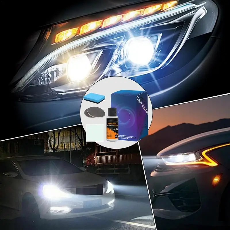 Car Headlight Cleaner Headlight Renewal Cleaner Headlight Polisher Scratch Crackle Restoration Refurbishment For Car