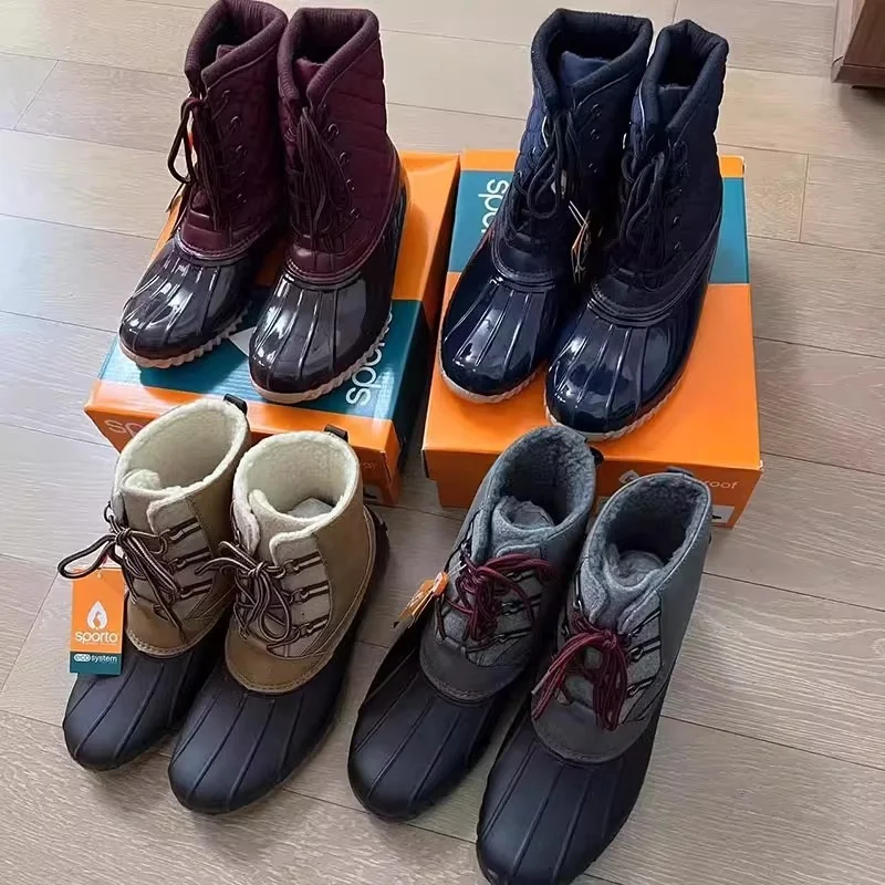 

Warm Casual Mid-Calf Winter Outdoor Snow Boots Women's Du Hunting Boots Anti-Slip Rubber Sole Comfortable Warmth Footwear