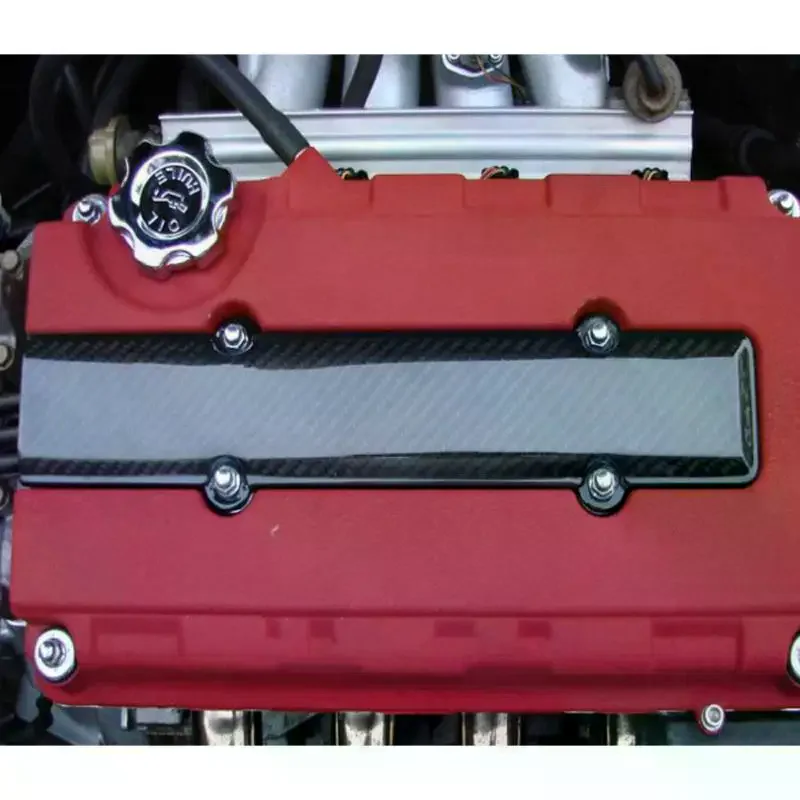1Pcs Carbon Fibre Look Valve Cover Spare Plug Insert For B18 B16 B SERIES VTEC