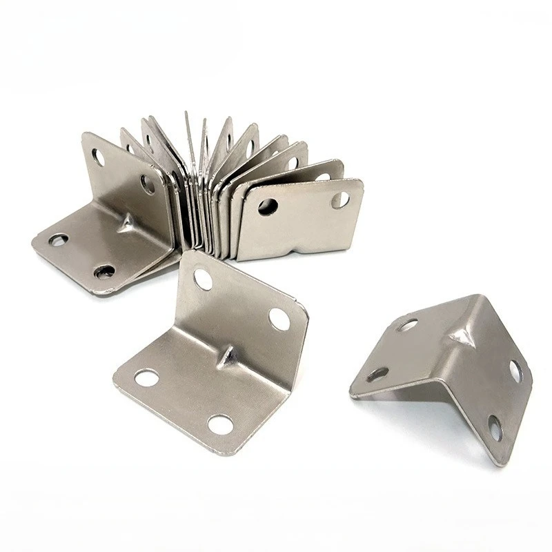 Free screw included 90 Degree L Bracket Corner Brace for Wood Furniture Cabinet Table Chair Shelf Bracket - Detail 1