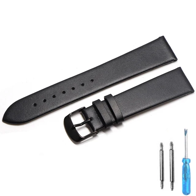 20mm watch band 18mm 20mm 22mm Leather strap thin smooth watch strap belt Suitable Suitable for smartwatches