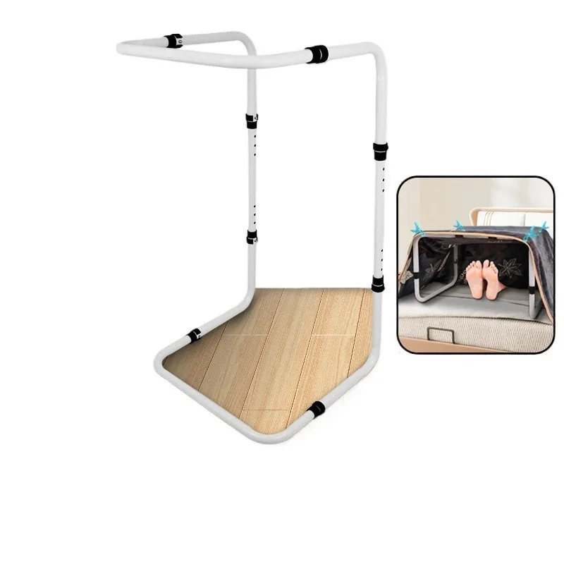 Assista levantador de cobertor para pés, suporte de cobertor para elevação de pés, rack de cobertor, elevador de lençol, barra de elevação de estrutura que aumenta a altura
