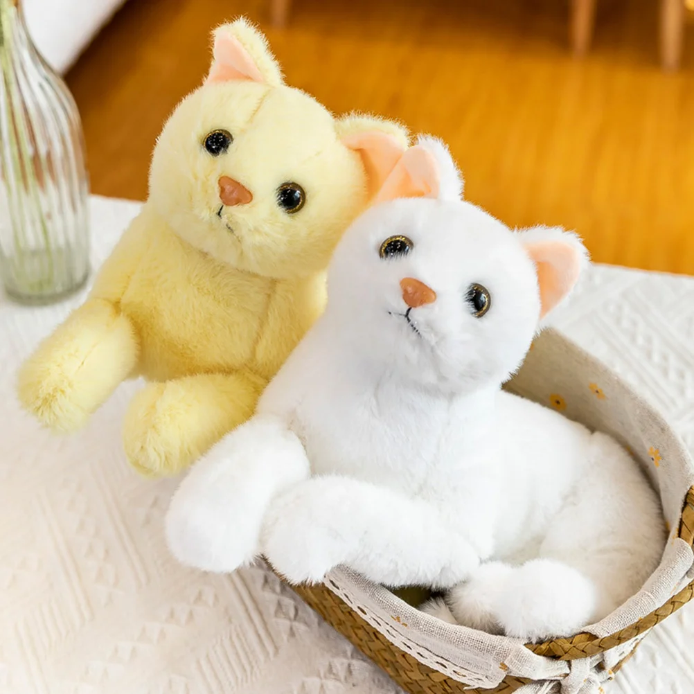 Gatto dei cartoni animati Peluche Giocattoli per bambini Animali di peluche Gatti che sembrano una vera simulazione