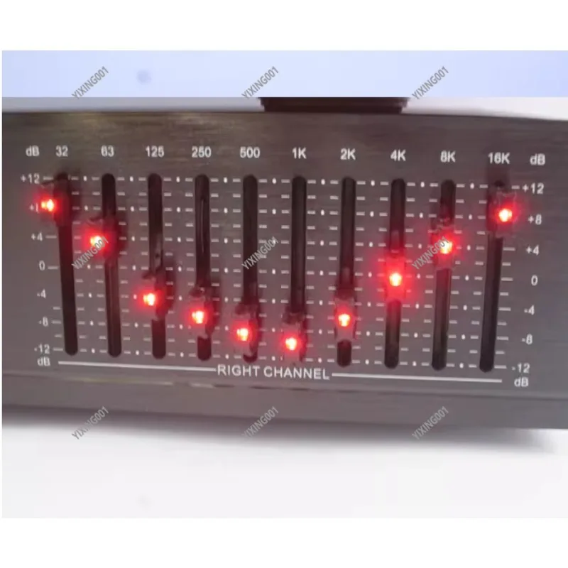 HiFi 20 Segment Stereo Bluetooth Equalizer USB Audio Processor for Sound System Upgrade