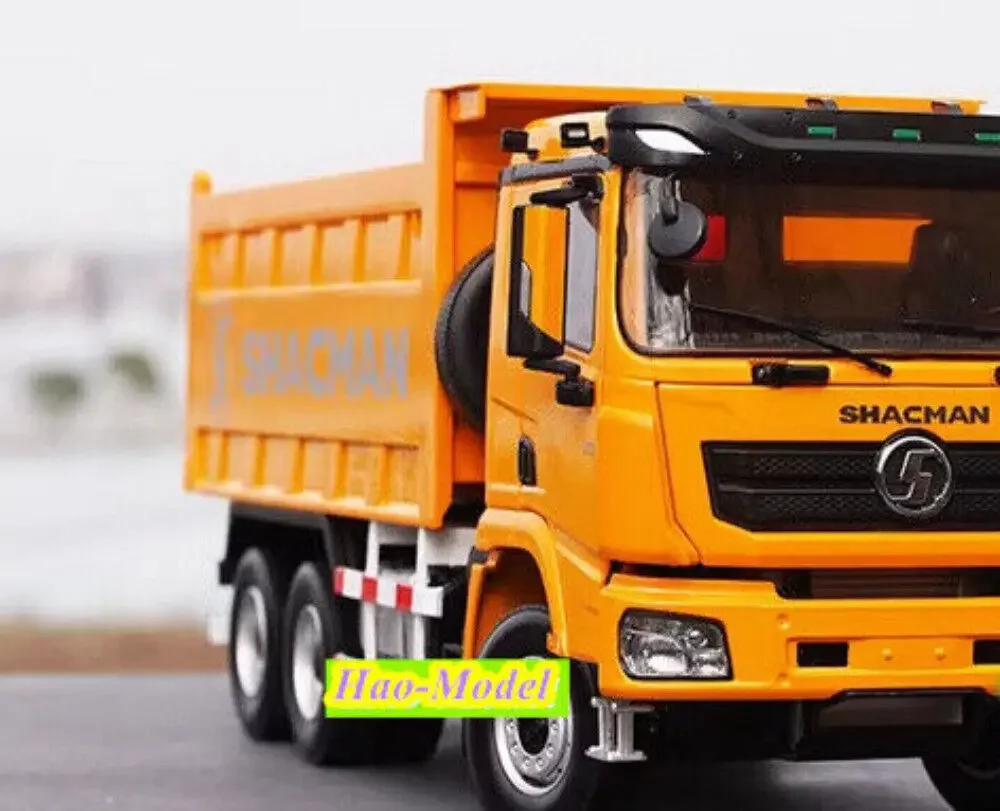 1:24 For Shacman X3000 Muck truck Model Alloy Diecast Metal Toys Boys Birthday Gifts Hobby Display Collection Ornaments Yellow