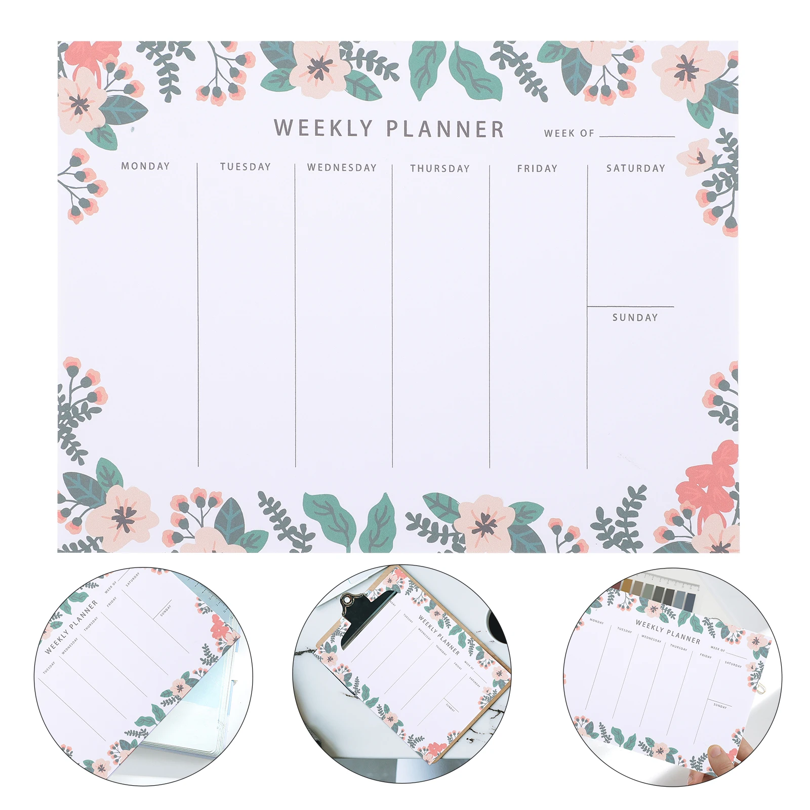

Weekly Planner Notepad for Schedule Practical Function Desk Menu Board Office Planning Mini Note Tear off Notebooks Lightweight