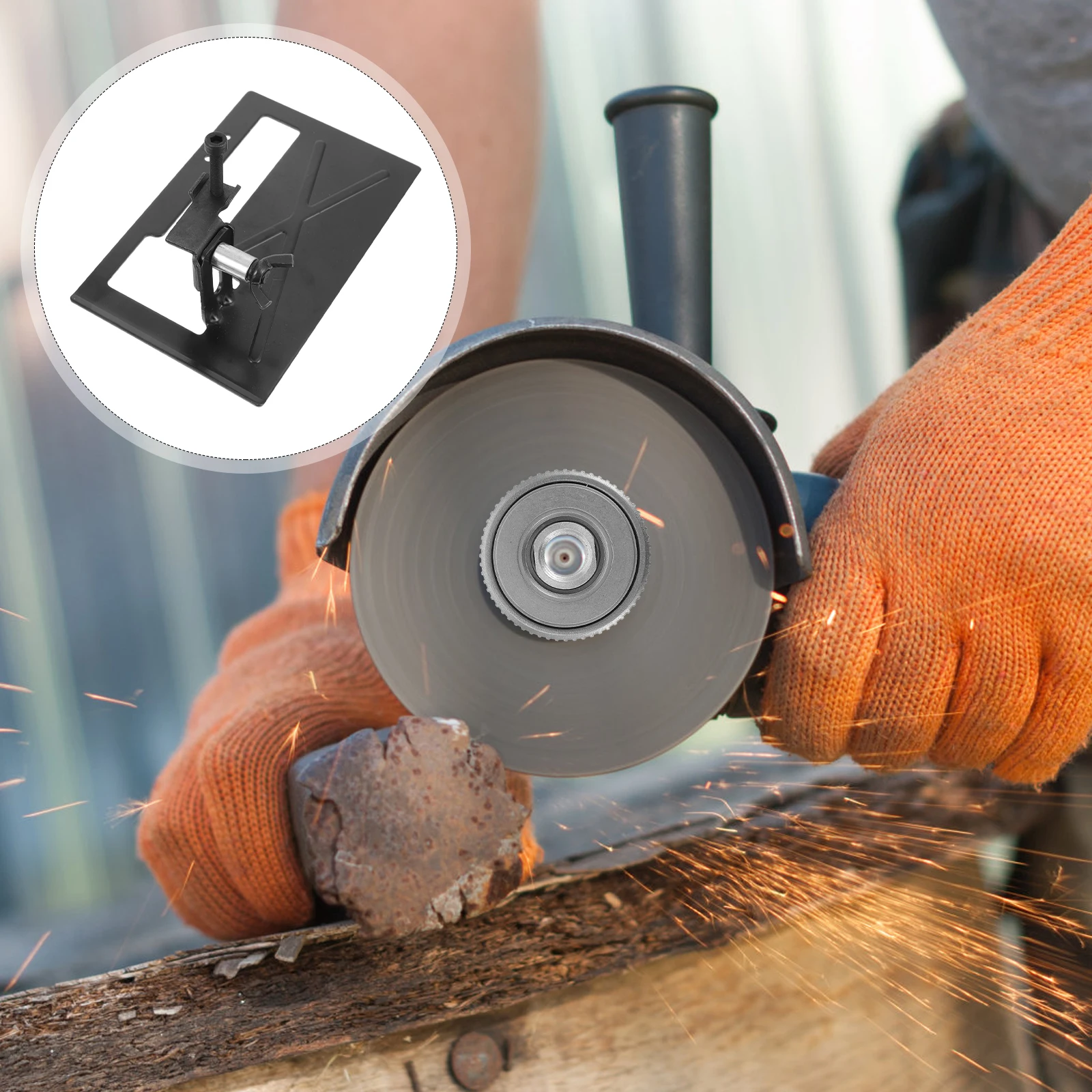 

Angle Grinding Machine Stand Iron Bracket Durable Support Base Workshop Home Use Simple Holder Angle Support Bracket