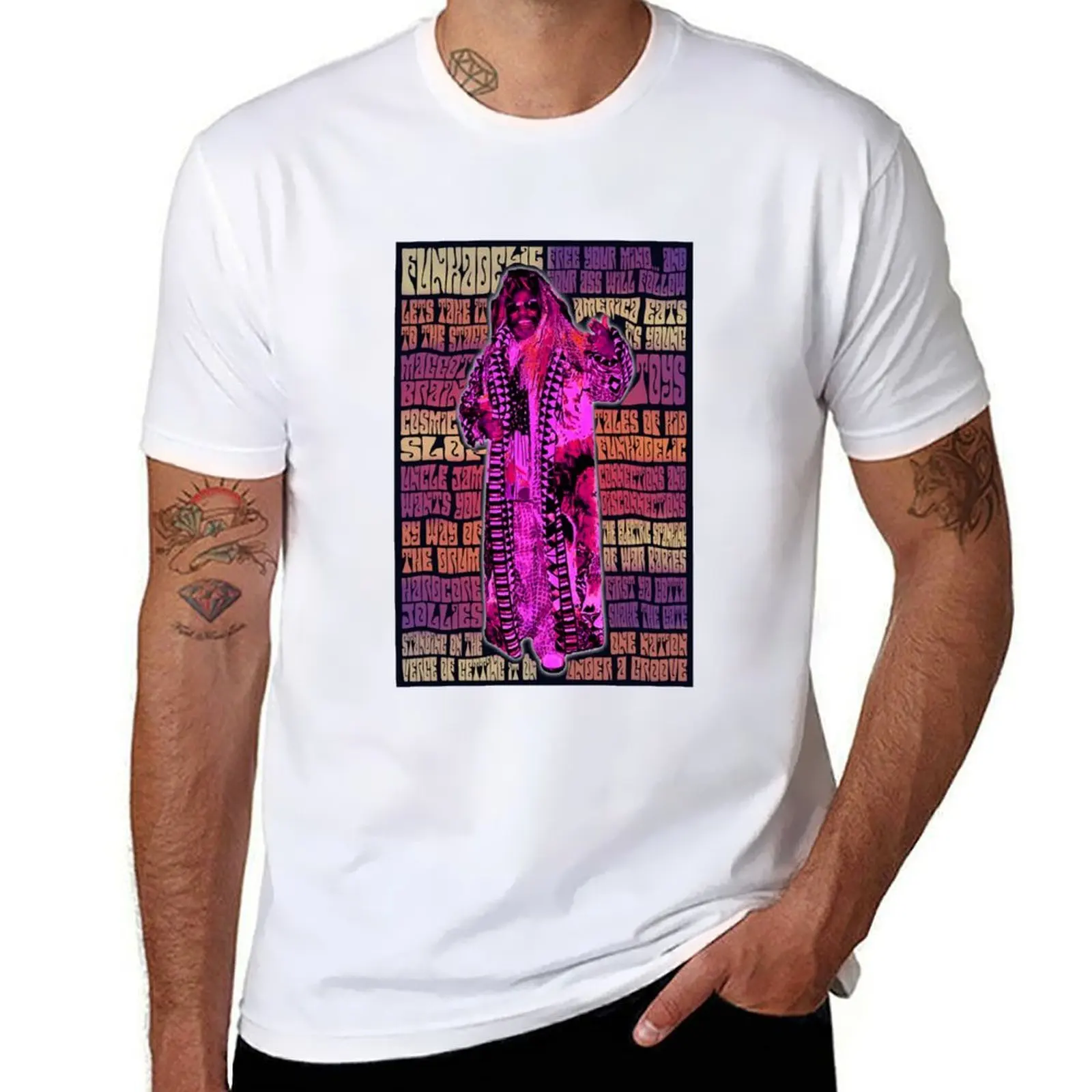 Funkadelic Album Discography Vintage Retro Design T-Shirt man graphic t shirt T-Shirt