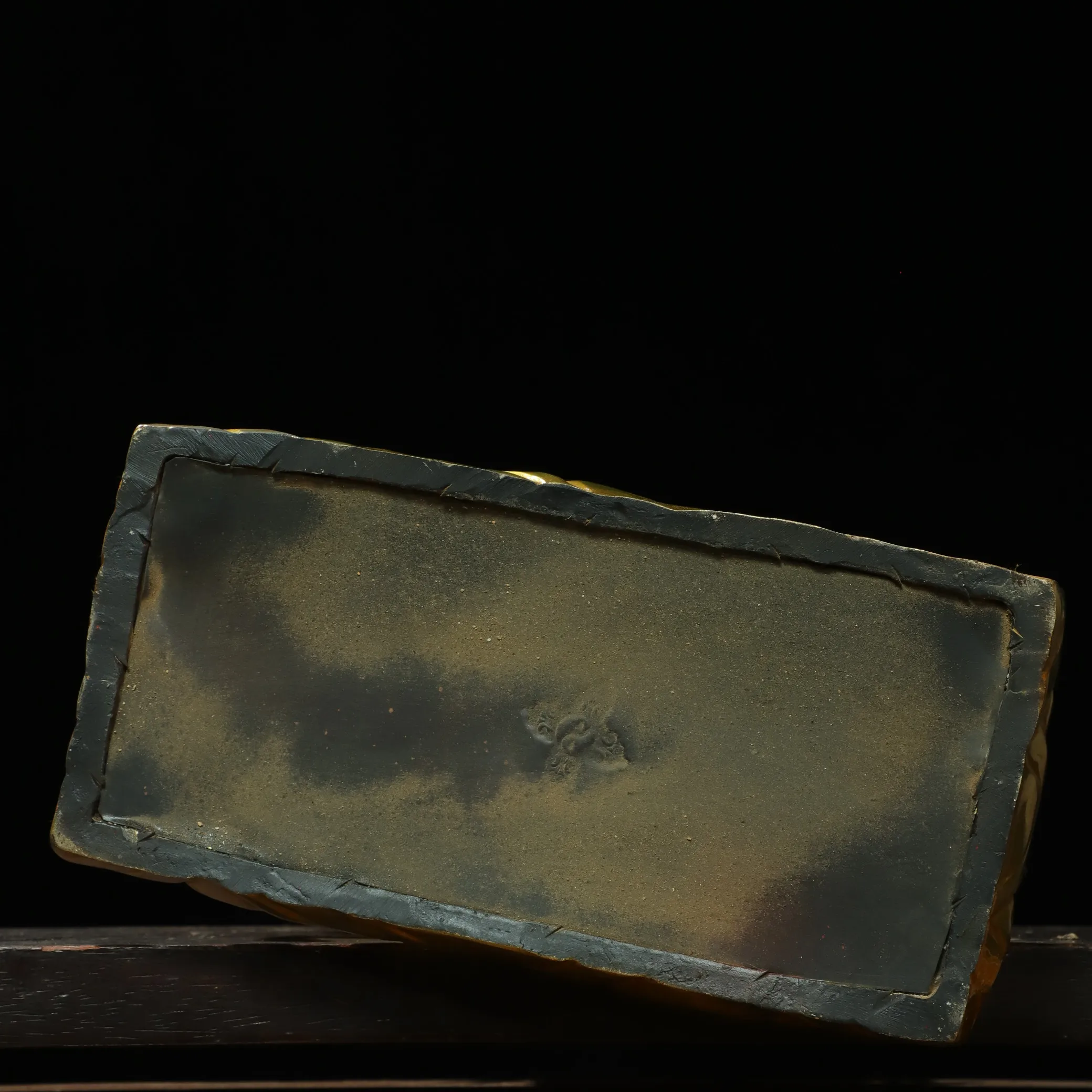 13 "مجموعة معبد التبت القديم البرونزية المذهبة رسمت الوجه بالدن لامو جبل يجلس بوذا الخلفية قاعة العبادة