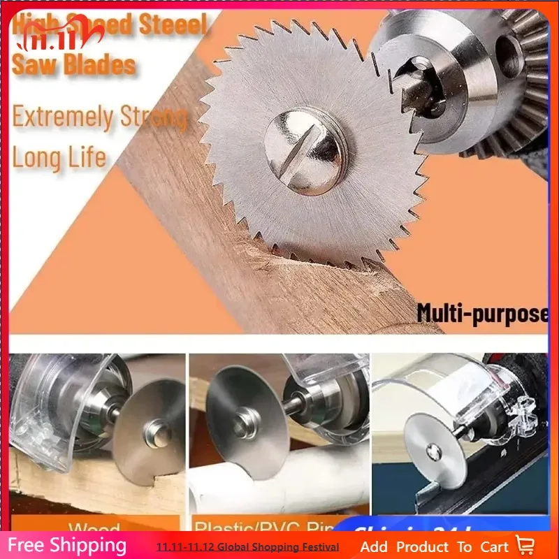 

Rotary Circular Saw Blades Cutting Discs Wood Cutting Rotary Tool for Dremel Drills Rotary Mandrel