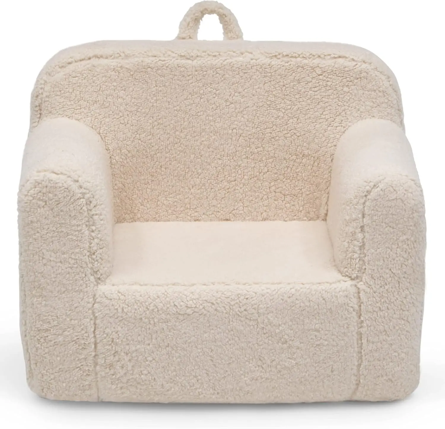

Soft Sherpa Kids Foam Chair, Cream - Easy to Clean & Portable for Ages 18 Months+