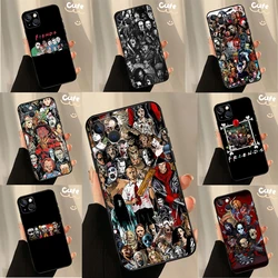 Horror Characters Collection Phone Case For iPhone  XR X XS Max Plus 12 13 Mini 11 12 13 14 15 16 Pro Max Cover
