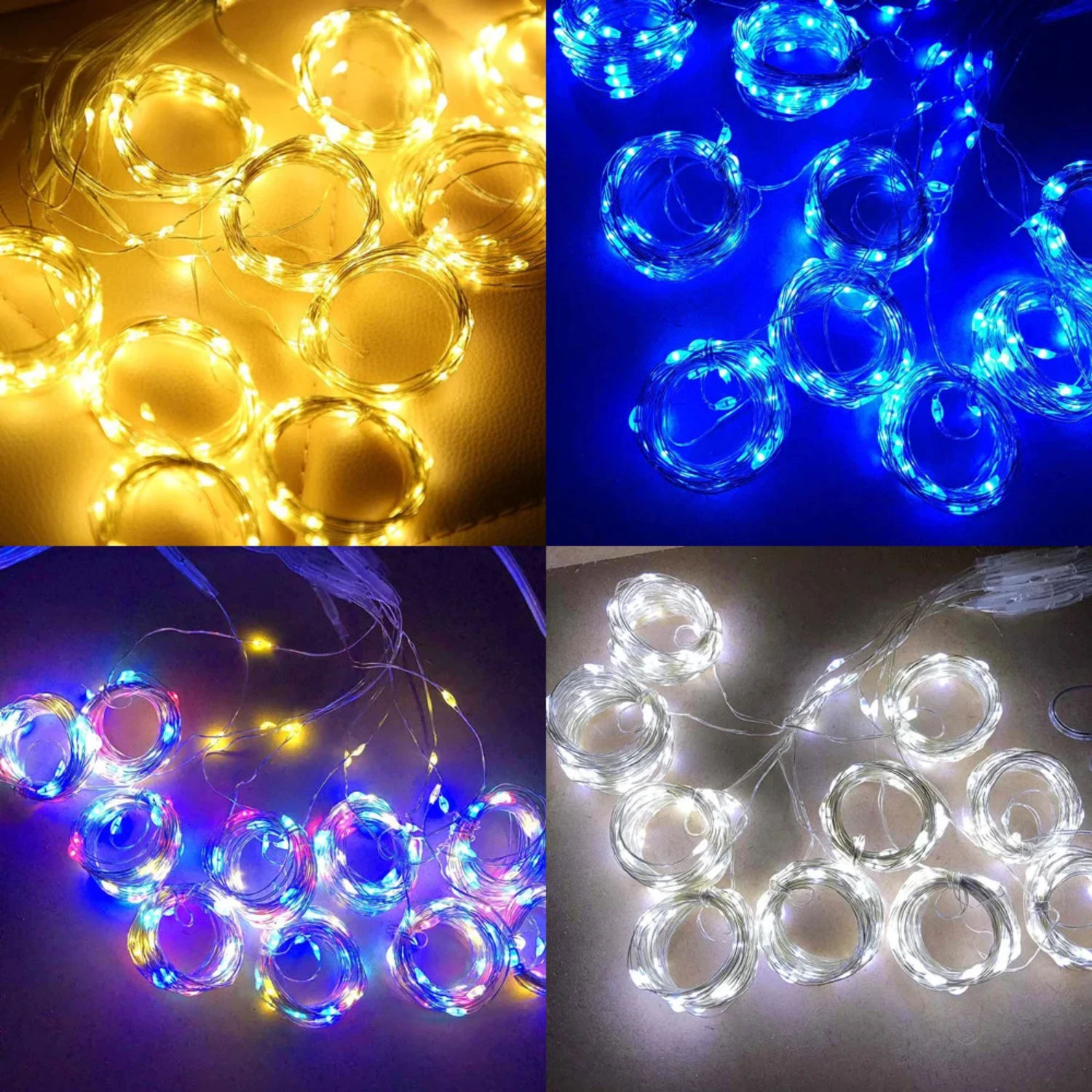 Curtain String Lights Christmas Garland Decor Fairy Light 8 Modes USB Remote Control Wedding Holiday Party  Bedroom Mini strings