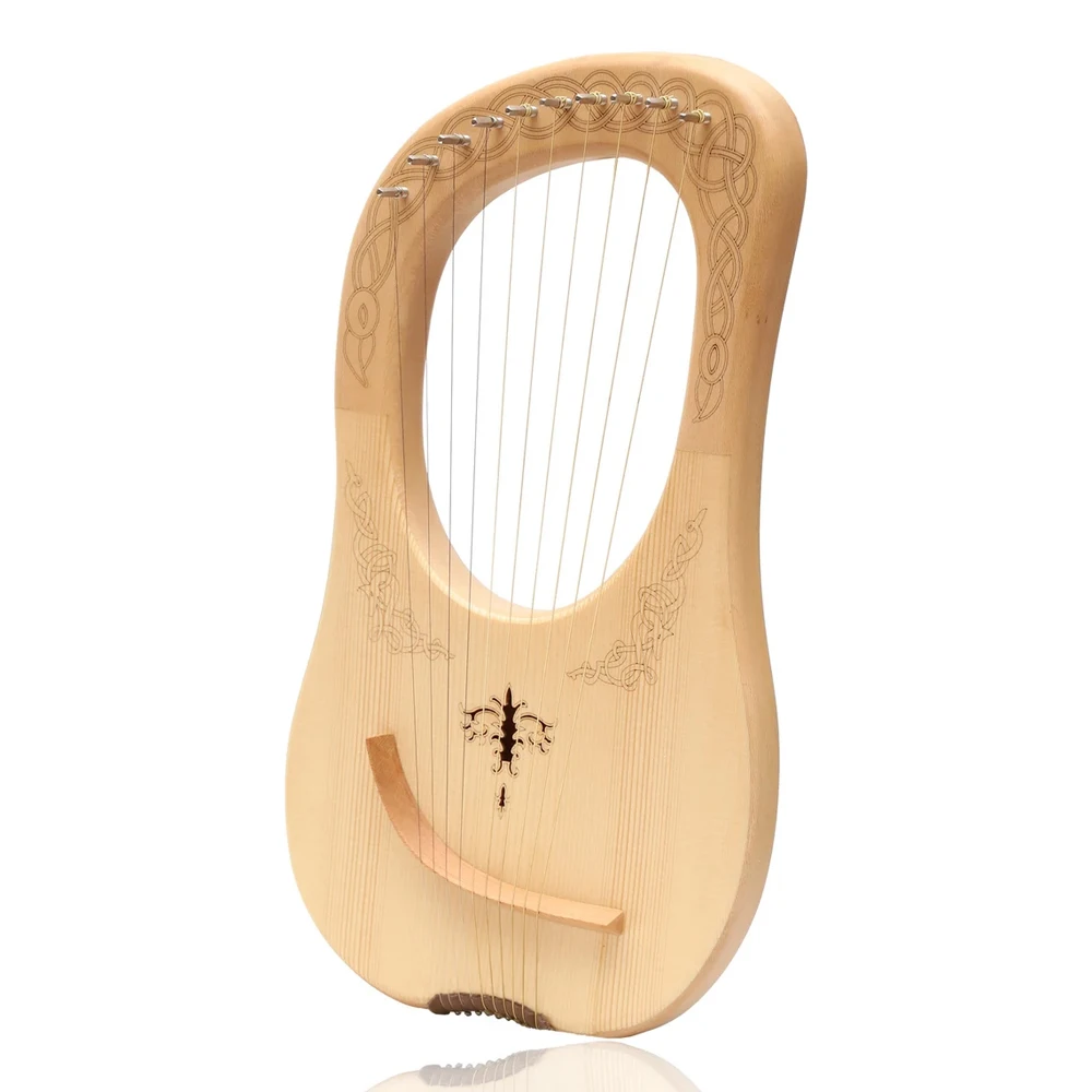 

Customized Made Rosewood Material Wholesale Price Full Size Highland Product Musical Lyre Harps