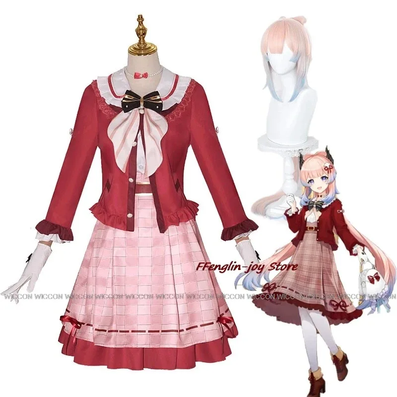 2025 yiyi Sangonomiya Kokomi Cosplay Co-SUSHIRO Genshin Impact disfraz niñas falda uniformes carnaval Halloween traje vestido peluca