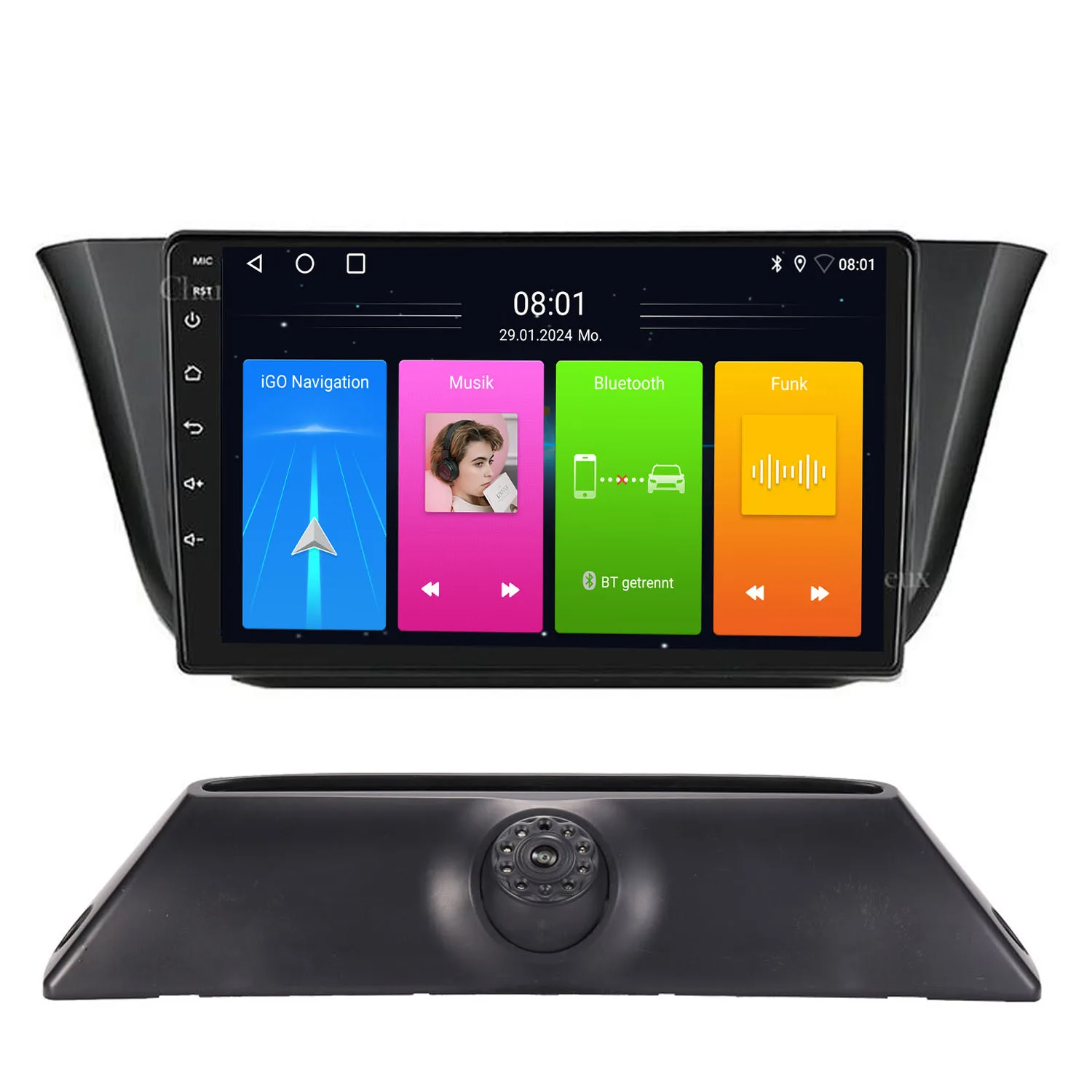 Android car radio Bluetooth Carpaly GPS Navigation+HD camera for Fiat Iveco Daily IV V VI Citys Bus Kasten Kombi Furgon MK5 MK6