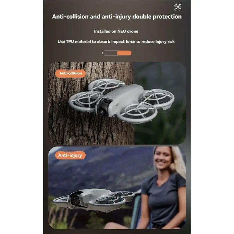 A97I-Propeller Guard For DJI NEO Drone Propeller Protective Cover Luminous Anti-Fall Cover Drone Accessories