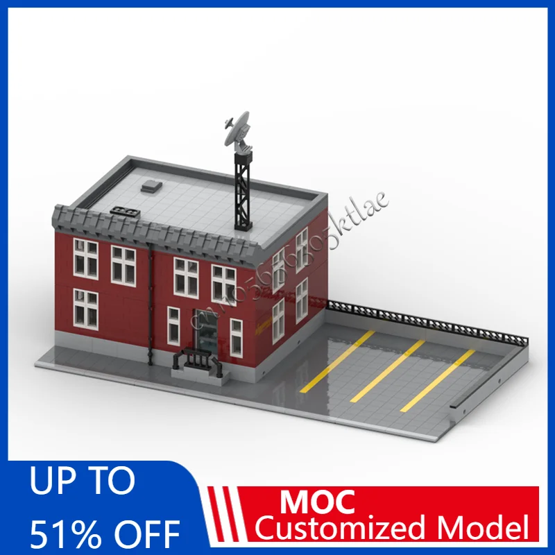 ホット2223パーツMOCクリエイティブシティストリートビューモジュラーポリスステーションモデルアーキテクチャビルディングブロックDIYキッズブリックおもちゃギフト
