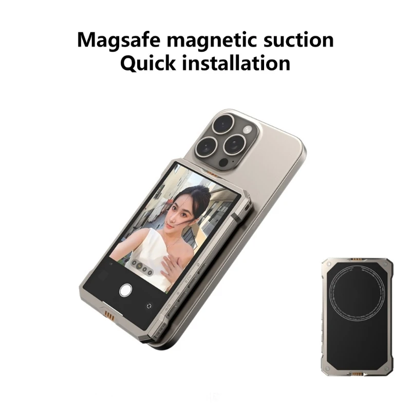 

Monitoring Screen Use Phone Rear Camera Adjustable Brightness Phone Selfie Monitoring Screen Wire Connection Monitoring K1KF