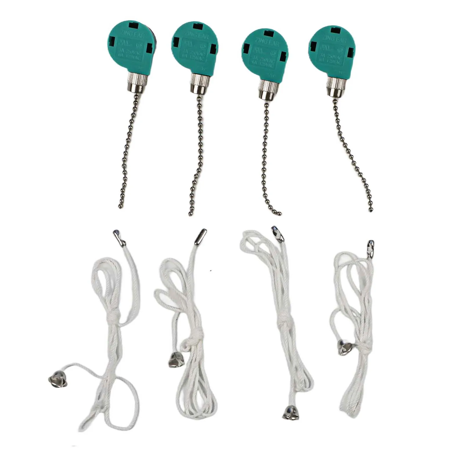 

4 Pack ZE268S6 3 Speed Switch for Hunter For Harbor Breeze For Hampton Bay Fan Controls Speed with Beaded Chain