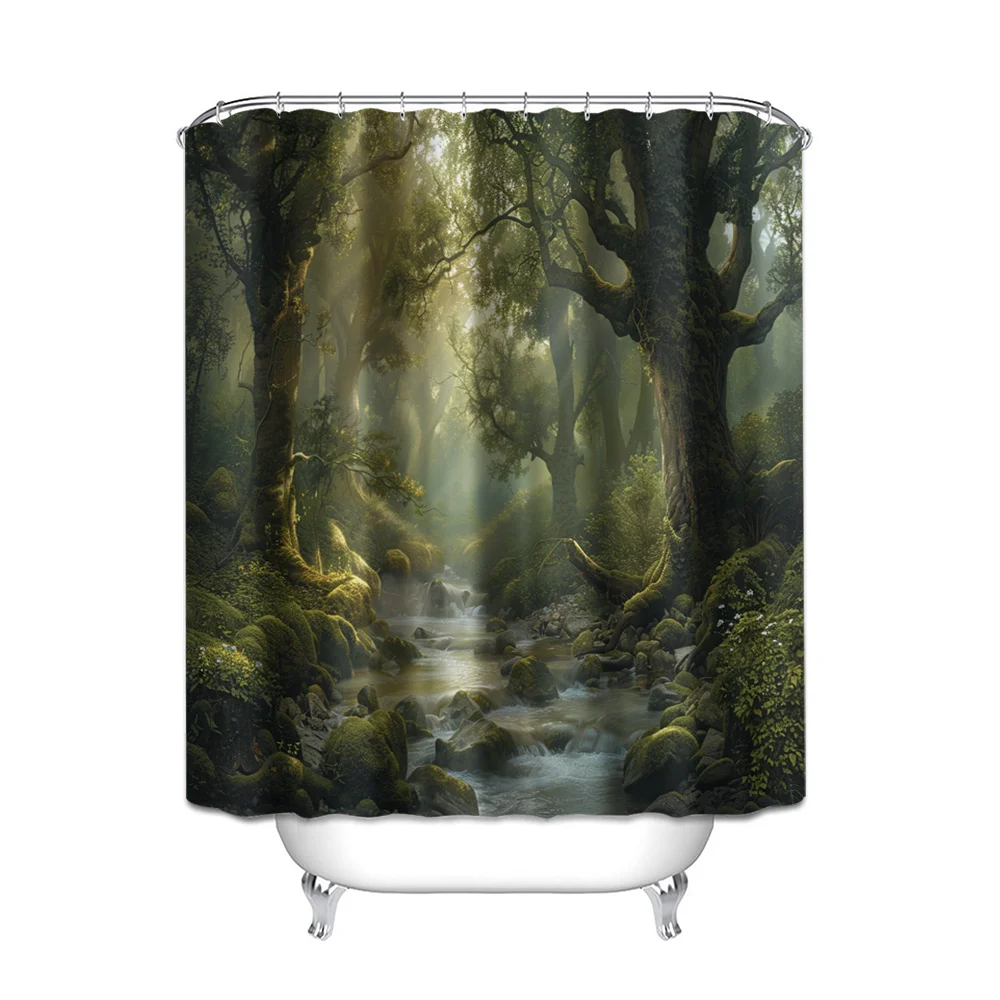 ستارة دش كريك فورست - ديكور حمام على الطراز الطبيعي، مناسبة لأولئك الذين يحبون التصميم على طراز الرعوي والغابات